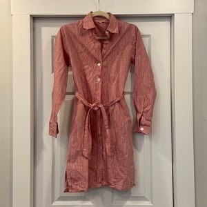 Kayce Hughes red shirt dress